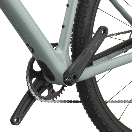 Scott Addict Gravel 40 2027 in iron grey, crankset and bottom bracket