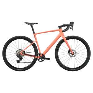 Scott Addict Gravel 40 2027 in peach pink, drive-side profile