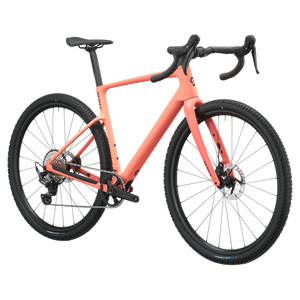 Scott Addict Gravel 40 2027 in peach pink, front three-quarter view