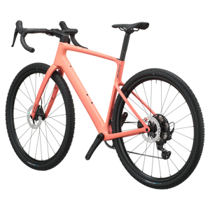 Scott Addict Gravel 40 2027 in peach pink, rear three-quarter view