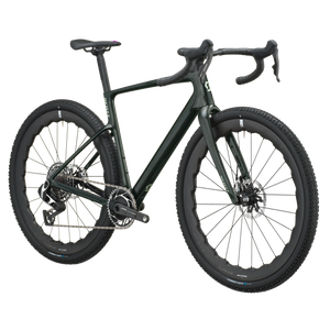 Scott Addict Gravel Premium 2027 in watery green, front three-quarter view