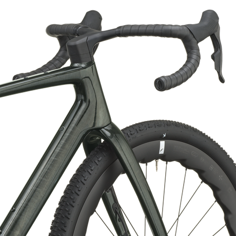 Scott Addict Gravel Premium 2027 in watery green, head tube and fork crown