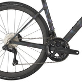 Detailed view of Scott Addict RC 10 Road Bike's Shimano Ultegra drivetrain and disc brakes for optimal performance.