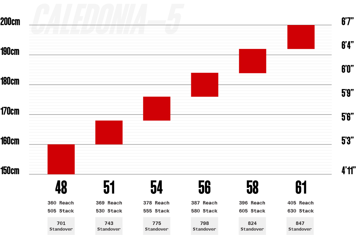 Caledonia-5 size chart