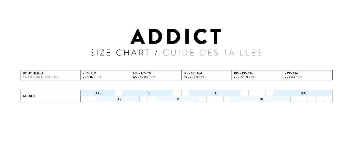 Scott Addict size chart