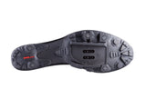 Outsole of Lake MX146 Winter Mountain Bike Shoe featuring HyperGrip rubber and SPD-compatible cleat mount for superior traction.