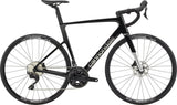 Cannondale SuperSix EVO 4 road bike in gloss black, side view on a white background