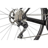Close-up of the rear cassette and derailleur on the Cannondale SuperSix EVO 4