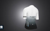 Back view of the 45th Anniversary Short Sleeve Womens Jersey showing 'Billy Bilsland Cycles' and 'Glasgow' text, designed for commemorative cycling wear.